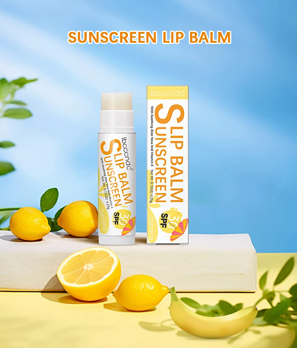 New Sunscreen Lip Balm SPF30 Hydrating Lip Sunblock For Protects Travel Size Sunscreen For Lips Soothes And Moisturizes Lips Sun