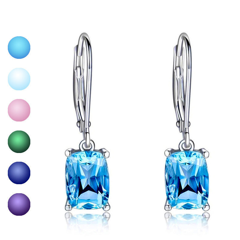 Simple Zircon Earrings European And American Ornament