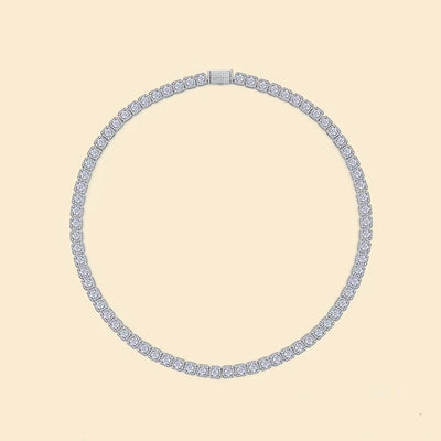 Square Rock Candy Chain Personalized Design Moissanite Cuban Chain Necklace