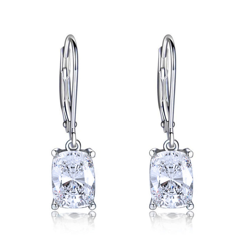 Simple Zircon Earrings European And American Ornament
