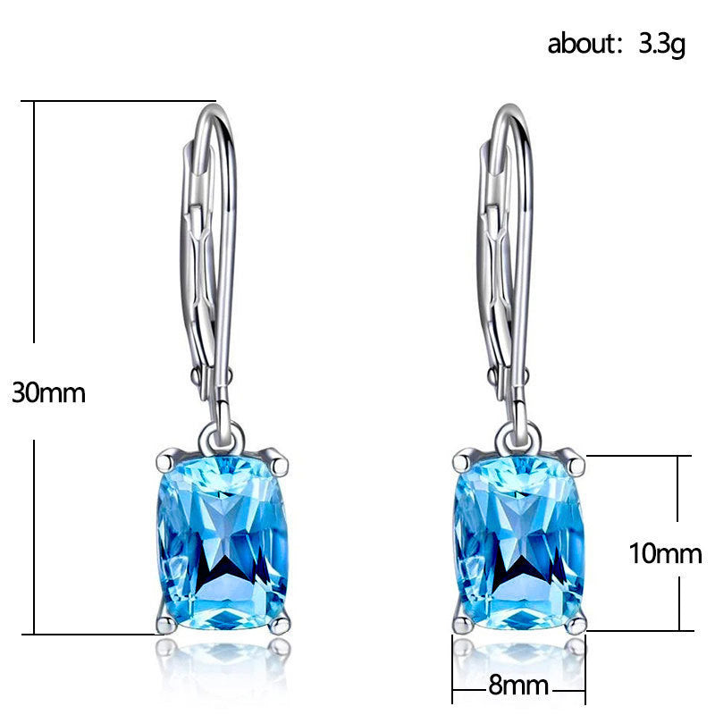 Simple Zircon Earrings European And American Ornament